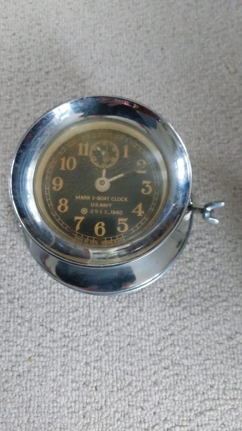 US Navy mark 1 boat clock 1940 by Seth Thomas - 7 — image 2