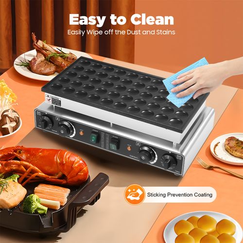 Nonstick Electric Dutch Pancake Maker 50pcs Mini Baker Machine Iron Baker 220V — image 7