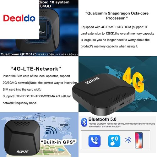 Carplay Ai Box Android 13 Compatible with Wireless Carplay Wireless Android Auto — image 3