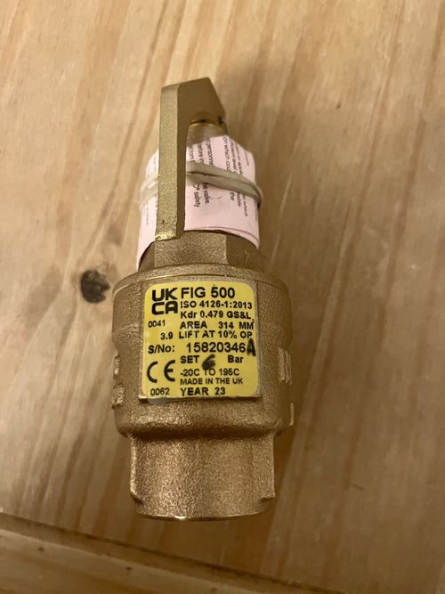 Nabic Safety Valve FIG 500 DN20 6 Bar Up to 195C — image 2