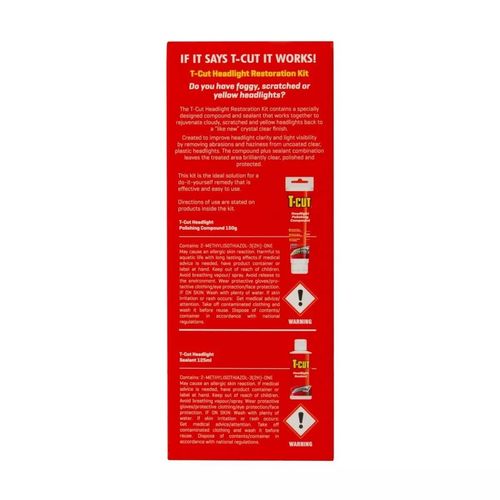 T-Cut Headlight Restoration Kit Polishing Restorer Headlamp Application PAD — image 10
