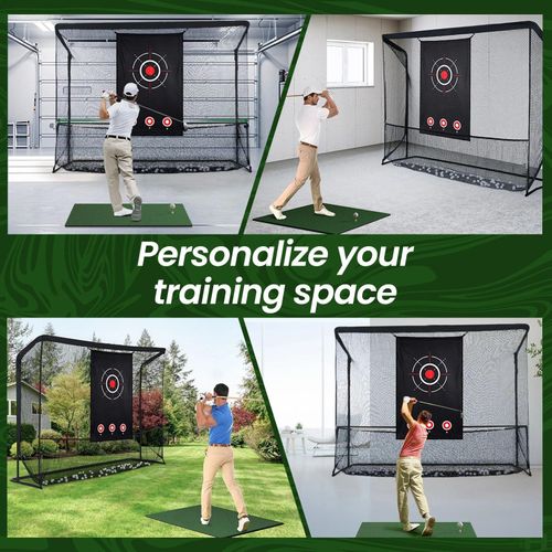 10x7ft Golf Practice Net w/ Target Cloth Driving Golf Hitting Training Net- — image 10