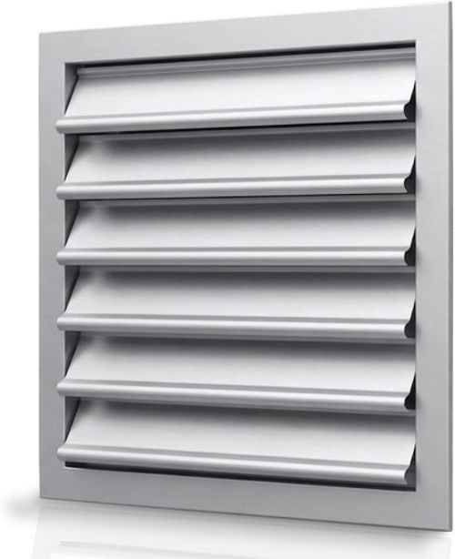 Gravity Grille Anodized Aluminium Gravity Shutter Louvre Grill Wall &Crawl Space