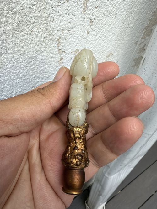 Wonderful Antique Jade Finial  — image 6