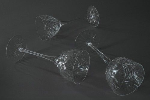 1-3X Wine Glass Crystal Glass Saint Luis By Val Saint Lambert V.AIO