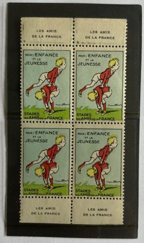 French cinderellas stamps - 4 - 1950/60  - Les Amis de France - Enfance Jeunesse