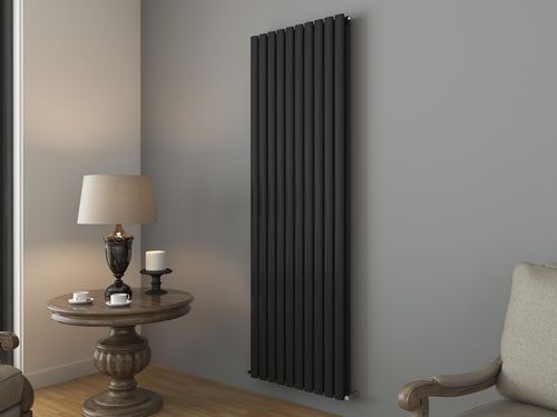 Radiator Vertical Oval Column Double Panel Designer Central Heating Grey Rad UK — image 8