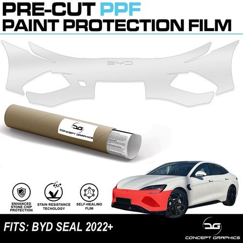 Front Bumper Stone Chip Guard TPU PPF Paint Protection Film Kit for BYD Seal