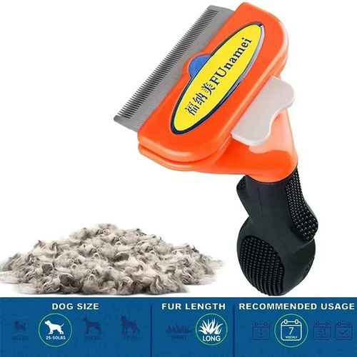 Large Dog Hair Removal Comb Pet Grooming Brush Cat Undercoat Deshedding Tool — image 9