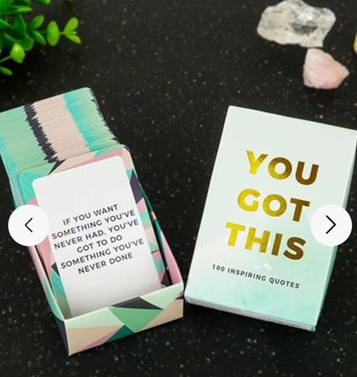 Gift Republic’You Got This’ card deck of 100 inspiring quotes to empower you — image 2