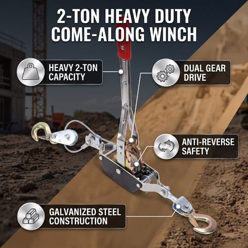 Come Along Winch Heavy Duty Tool For Vehicle Recovery Outdoor Use — image 16