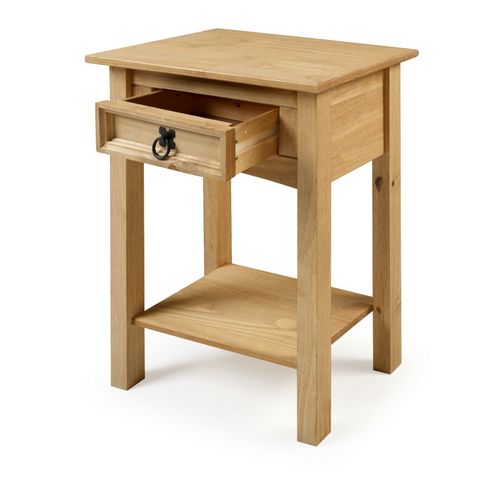 Corona Console Table 1 Drawer Mexican Solid Wood Pine Wooden Hallway Stand Table — image 3