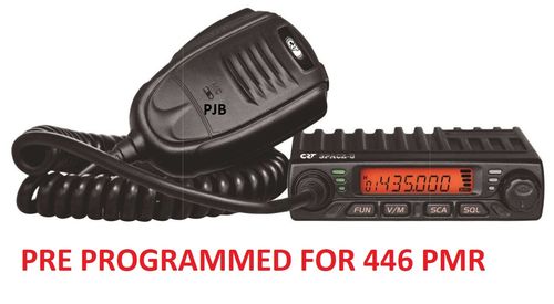 CRT SPACE U UHF Mobile Radio 400  470 mHz 446 PMR PRE PROGRAMMED FOR 446 FREE — image 1