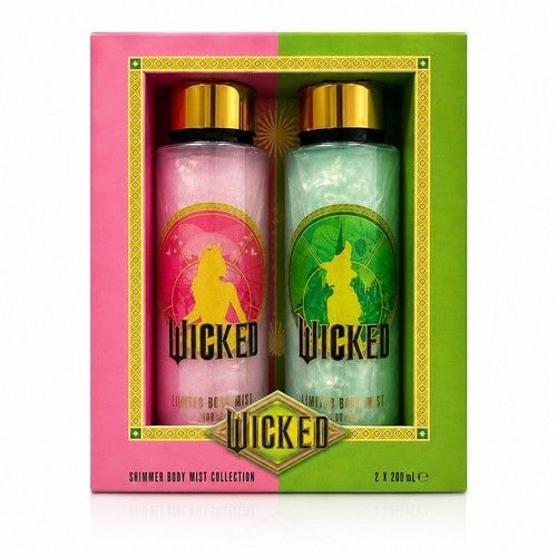 Wicked Body Mist Collection Gift Set 2 x 200ml Elphaba Glinda BNIB Sealed