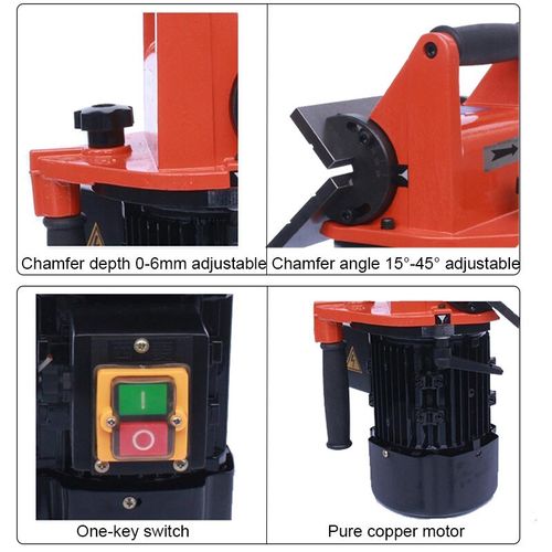 Portable Chamfer Machine 220V 15°-45° Straight Edge Chamfering Beveling Machine — image 5
