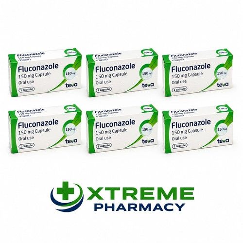 6 x Fluconazole 150mg Capsules Thrush Yeast Infection Antifungal Treatment