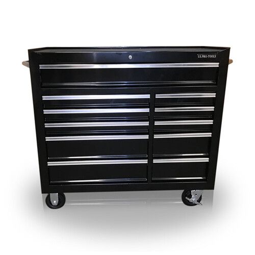 US Pro Tools Tool Chest Box roll cabinet toolbox black box FINANCE AVAILABLE!  — image 1