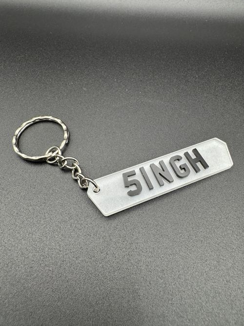 Personalised Gift Custom Name 4D Car Number Plate Keyring Custom Name Keychain — image 13