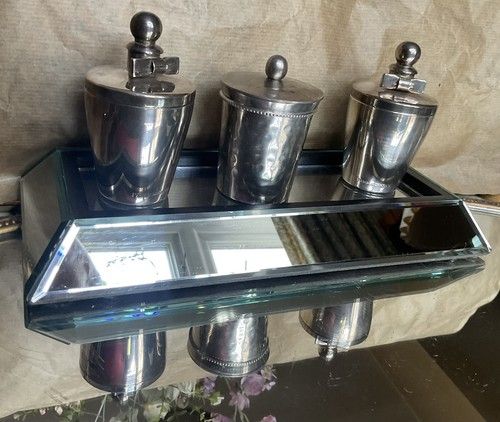 Vintage Penhaligon’s Silver Plated Candle Holders with Lids x 2