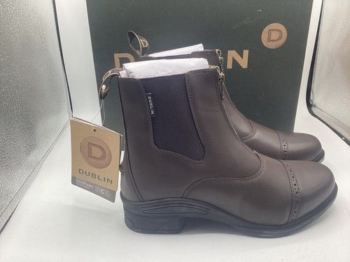 DUBLIN ALTITUDE ZIP PADDOCK/JODHPUR BOOTS UNISEX  BROWN 7UK 41EU BRAND NEW