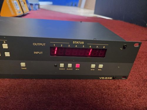 Kramer VS-848 8x8 Video & Balanced Audio Matrix Switcher Rackmount – Powers On — image 3