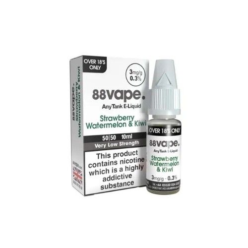 88 Vape E-Liquid | 10ml | 44 Flavours | All Strengths | 10 & 20 Packs