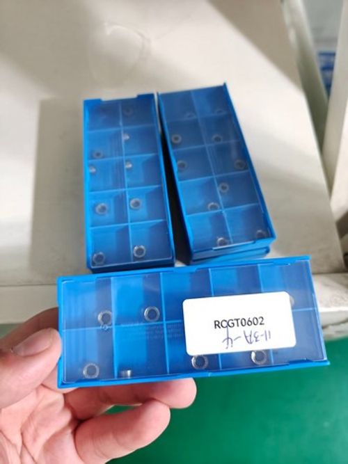 RCGT0602MO-AK CNC Carbide Inserts, 10 Boxes / 100 Pieces Total