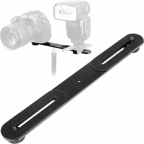 Dual Camera Mount Flash Bracket Extension Bar Arm Tripod Holder MIC LED Monitor — image 4