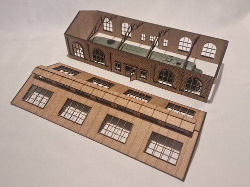 Laser Cut Model Railway Engine House kit - Scenery 1:76 OO gauge — image 2