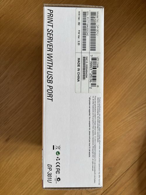 D-Link DP-301U USB Print Server 10/100 Ethernet RJ45 Boxed Open — image 5