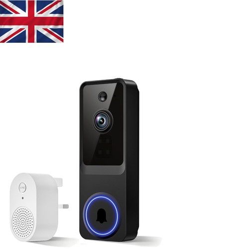 1080P Outdoor/Indoor Doorbell Camera: Live View, Night Vision & Family Sharing