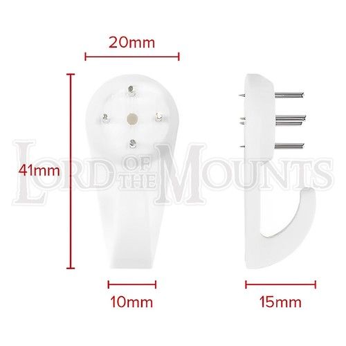 3 Sizes - Hard Wall Hooks Picture Frame Mirror Photo Canvas Easy Simple Hanging