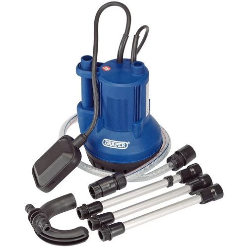 Draper Submersible Clean Water Butt Pump with Float Switch, 40L/min, 350W, 36327