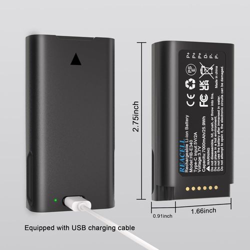 7000mAh Battery for Eufy E340 C31 Doorbell - USB-C Fast Charging Quick Release — image 7