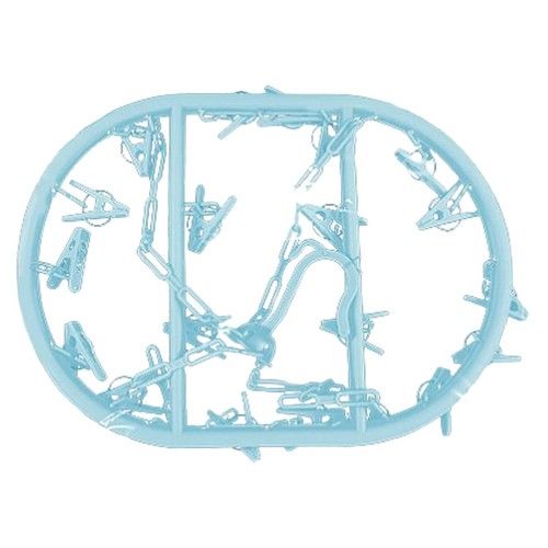 20 Pegs Clothes Airer Dryer Washing Line Laundry Socks Washing Rack Hanger G0467