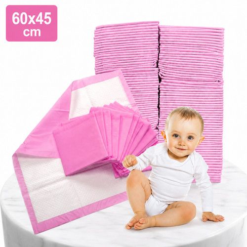 100 x Soft Disposable Baby Changing Mats Sheets Bed Dog Pads Absorbent 45x60cm
