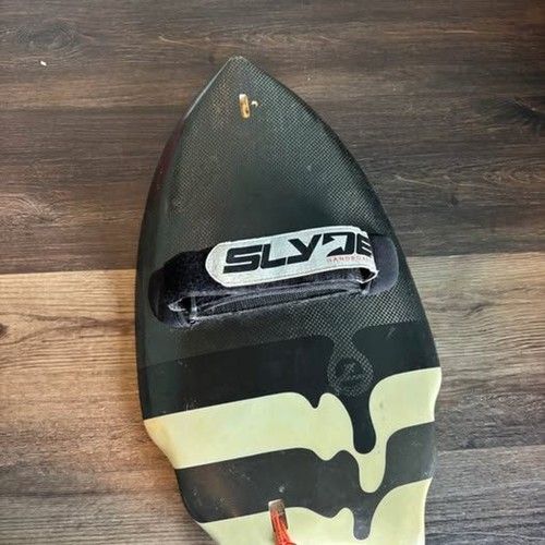 Slyde Handboards Carbon Fiber Bodysurfing Handplane Black White Drip 20 Inch