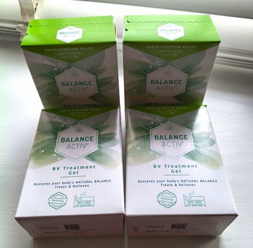 4x Boxes Balance x7 Activ BV Treatment Gel- 5ml Tubes 
