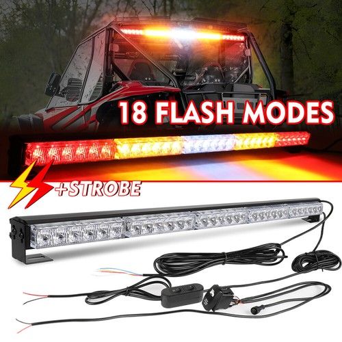 30"Inch Rear Chase LED Light Bar Reverse/Brake/Running for ATV UTV Polaris RZR