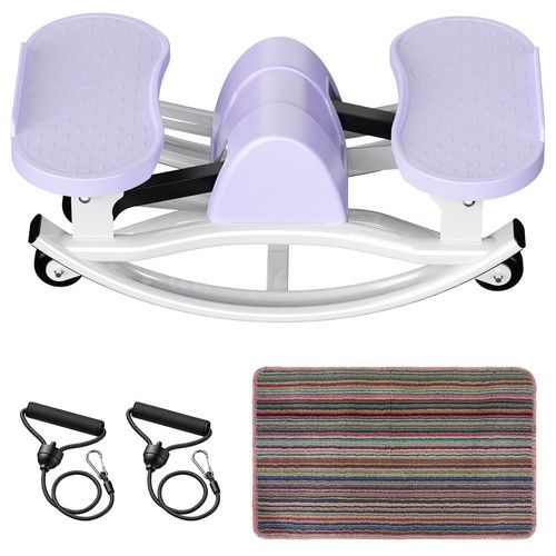 Left-Right Swing Rock Stepper Low Impact Cardio Machine Core Workout Trainer UK