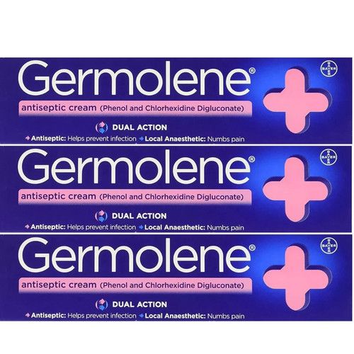 3 Germolene Antiseptic Cream 55g Dual Action Antiseptic & Local Anaesthetic UK