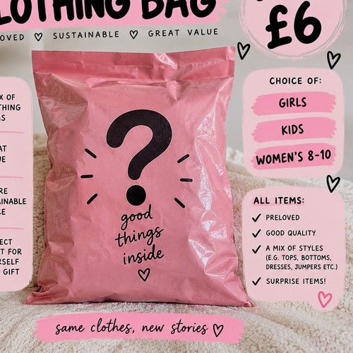 Good Things Inside Mystery Clothing Bag 3 Preloved Items Kids/Women’s Sizes