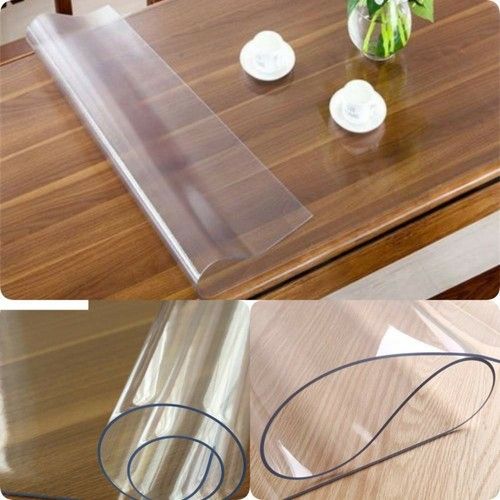 Transparent PVC tablecloth, table film 1.5 mm, clear table protector