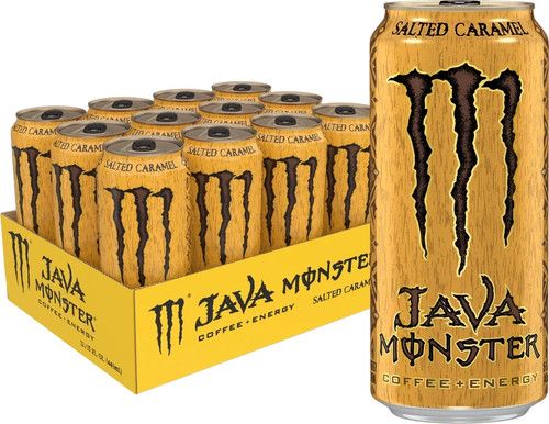 Monster Energy Java Salted Caramel 444ml x12 Coffee Energy Drink