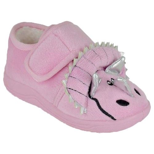 A2Z 4 Kids Boys Girls Cute Animal Slippers Plush Warm Shoes Backstrap Sliders