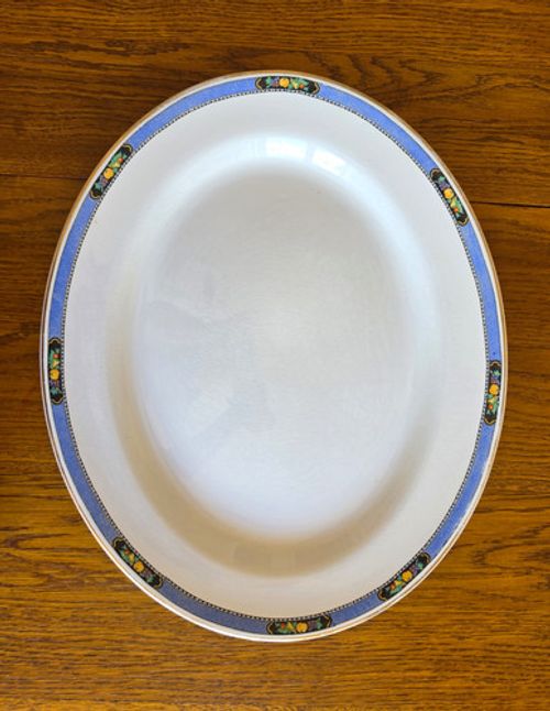 Vintage Art Deco Solian Ware "Orchard" Serving Platter - Soho Pottery Cobridge
