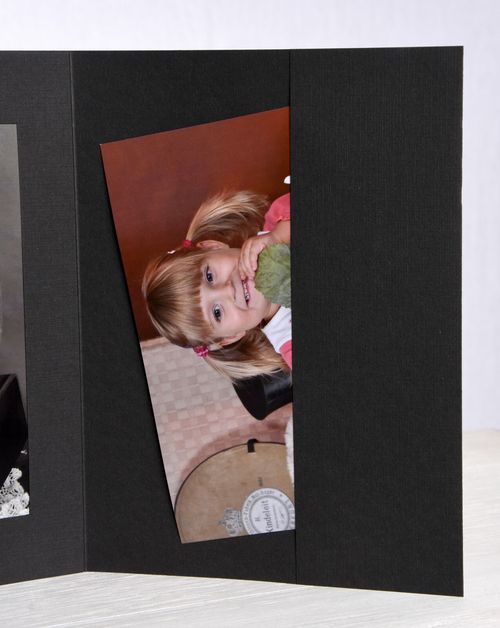 15X Portfolio / Leporello / Picture Folder For 13X18 With Side Pocket In Black — image 6
