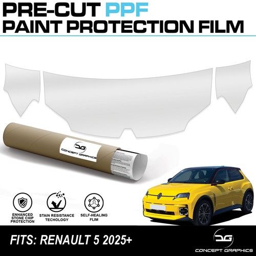 Partial Bonnet & Wings Stone Chip Guard PPF Paint Protection film for Renault 5