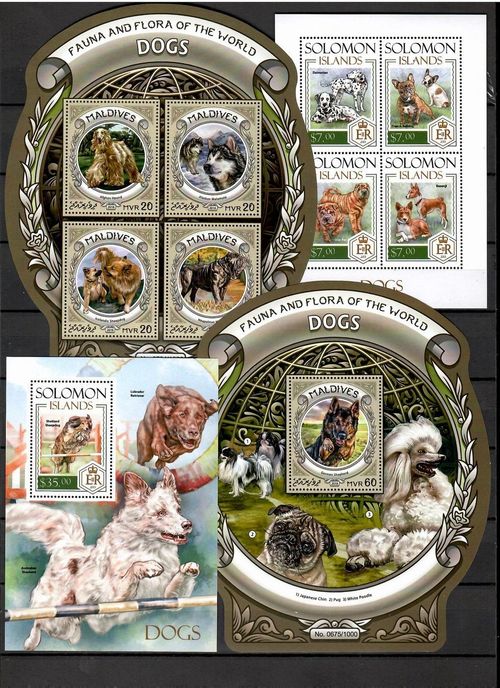 DOG breeds / dogs collection Pt. 2 (countries M-S) - 52 s/s MNH #CNA402 — image 4