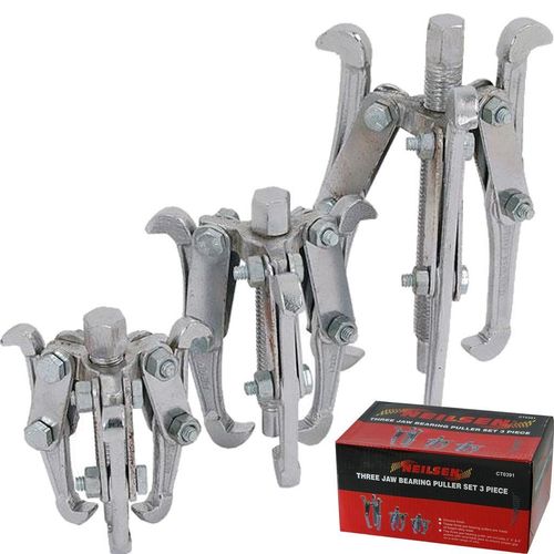 Neilsen 3pc Bearing Puller Pulley Remover Extractor Drop Forged Set 3" 4" 6" — image 1